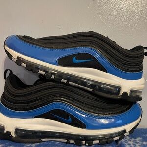Nike Air Max 97 Black and Blue Men's Shoes